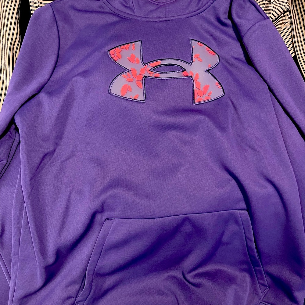 Purple under armour hoodie